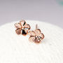 Jasmine Flower Sterling Silver Studs Customisable Card, thumbnail 4 of 10