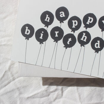 Balloons Happy Birthday Card, 3 of 8