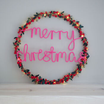 Merry Christmas Wreath Light, 10 of 12