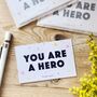 You Are A Hero Mini Pocket Cards Pack, thumbnail 1 of 4