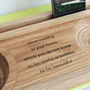 Watch, Tablet, Phone And Cufflinks Oak Stand, thumbnail 3 of 5