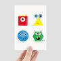 Cute Shape Monster Greeting Card For Children, thumbnail 4 of 4