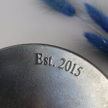 11th Anniversary Medium Smooth Steel Bowl, 6 of 10