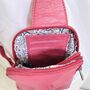 Mini Double Crossbody Bag ~ Pink, thumbnail 6 of 8