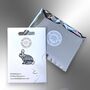 Autistic And Anxious Silver Glitter Bunny Enamel Lapel Pin, Asperger's Syndrome, Autism Gift For Children, thumbnail 5 of 8