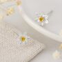 Sterling Silver And Gold Daffodil Stud Earrings, thumbnail 1 of 11