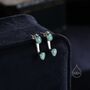 Aqua Green Opal Droplet Ear Jacket In Sterling Silver, thumbnail 1 of 9