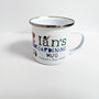 Personalised Enamel Gardening Mug, thumbnail 1 of 4