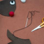 Rosy Reindeer Kit Letterbox Stitch Kit, thumbnail 3 of 6