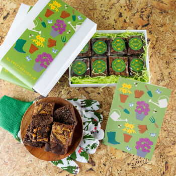 'Gardening' Gluten Free Luxury Brownie Gift, 4 of 5