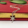 Christmas Snowflake Sterling Silver Necklace, thumbnail 2 of 8