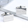 Personalised Cufflinks And Tie Clip Set, thumbnail 5 of 9