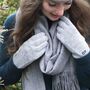 Personalised Cashmere Wool Gloves Scarf Gift Box Set, thumbnail 1 of 10