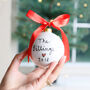 First Christmas New Home Personalised Bauble, thumbnail 3 of 4