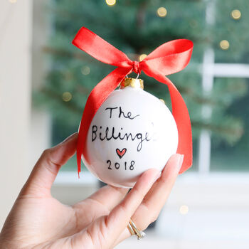 First Christmas New Home Personalised Bauble, 3 of 4