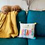 Sweet Dreams Cushion With Pom Poms, thumbnail 6 of 7