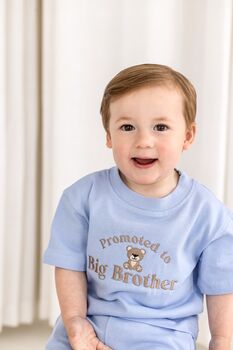 'Our First Father's Day' Personalised Embroidered Bear T Shirt, 3 of 5
