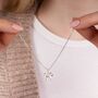 Sterling Silver Necklace With Bow Charm, thumbnail 3 of 7