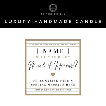 Maid Of Honour Proposal Candle Gift Set, 7 of 8