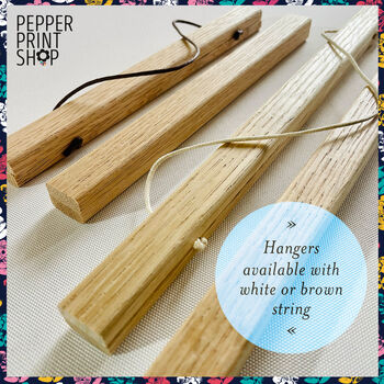 Magnetic Solid Oak Poster Hanger, To Fit A4, A3, A2, 7 of 7