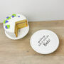 White Ceramic Cake Stand And Cake Plate Gift For Bakers, thumbnail 12 of 12