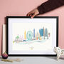 London Landmarks Skyline Cityscape Art Print, thumbnail 1 of 2