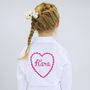Personalised Kids Heart Dressing Gown, thumbnail 3 of 7