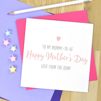 Mummy To Be Mother's Day Card From Bump By Pink and Turquoise ...