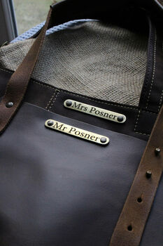 Personalised Leather Apron For Woman, 10 of 12