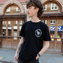 Support Your Local Discotheque Graphic Black T Shirt, thumbnail 2 of 6