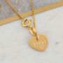 Personalised Gold And Mother Of Pearl Sacred Heart Necklace, thumbnail 4 of 5