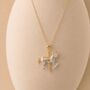 Personalised Gold Plated Sterling Silver Carousel Horse Pendant Necklace, thumbnail 2 of 10
