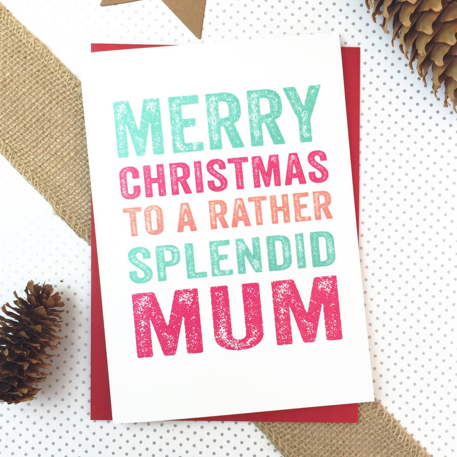 merry christmas mum greetings card by do you punctuate ...