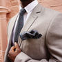 Mens Green And Purple Floral Pocket Square, thumbnail 3 of 6