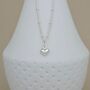 Sterling Silver Petite Heart Charm Ball Chain Necklace, thumbnail 2 of 3