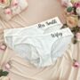 Bridal Wedding Knickers Something Blue Bride Gift, thumbnail 3 of 8