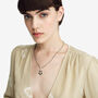 Silver Flower Clip On Pendant, thumbnail 2 of 7