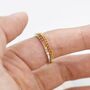 Rainbow Red Ombre Half Eternity Ring In Sterling Silver, thumbnail 7 of 12