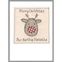 Personalised Reindeer Christmas Card For Him Or Her, thumbnail 3 of 12
