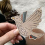 Peace Wooden Christmas Tree Decoration, thumbnail 4 of 4
