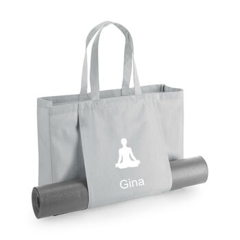 Personalised Embroidered Organic Yoga Tote Bag, 2 of 5