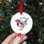 Personalised Patchwork Robin Memorial Decoration, thumbnail 1 of 8