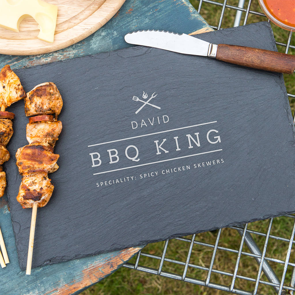 Mens 'Bbq King' Personalised Serving Board, 1 of 7