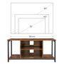 Tv Cabinet Console Unit Stand With Open Storage, thumbnail 7 of 8