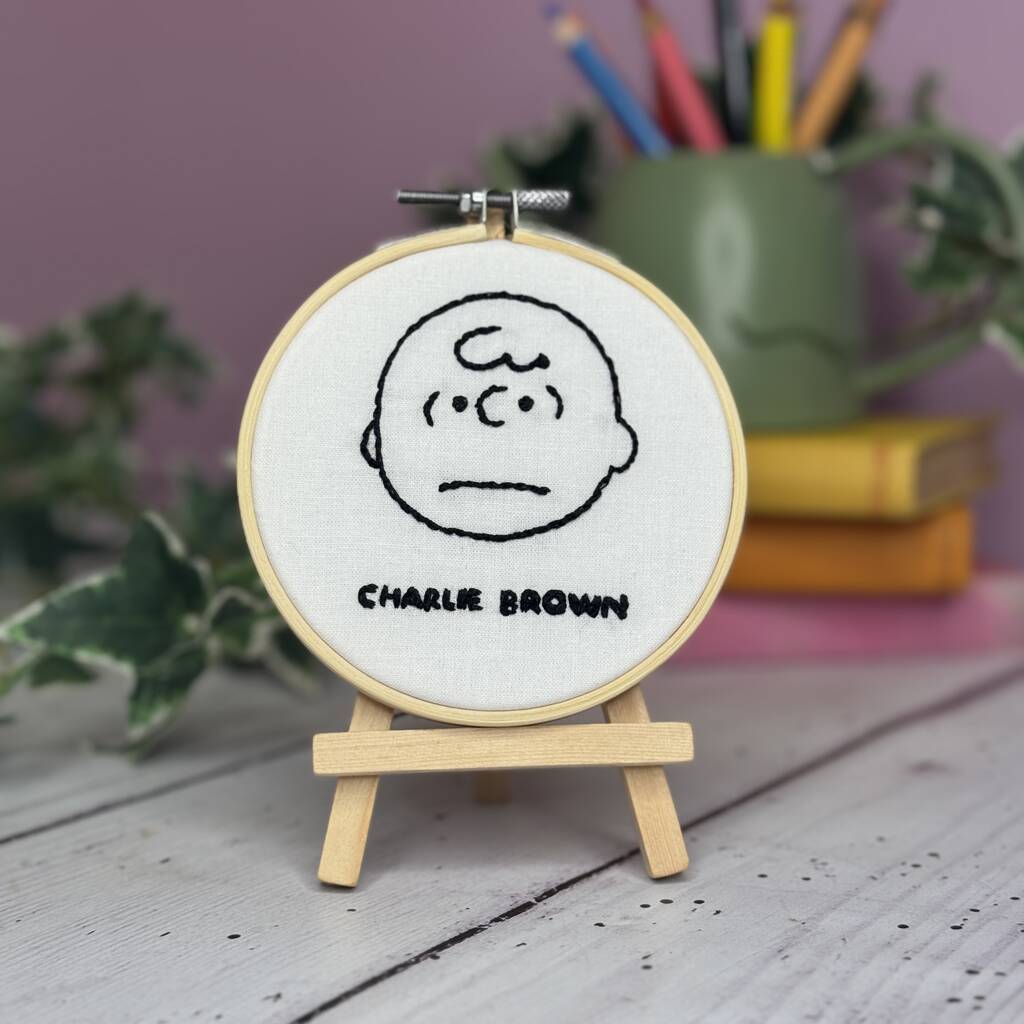 Peanuts Charlie Brown Mini Embroidery Kit, 1 of 5