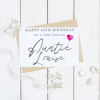 Personalised Auntie Birthday Card, 2 of 2