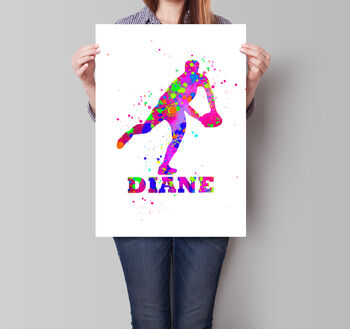 Personalised Rugby Player Print, 3 of 5