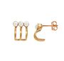 Vimla Pearl Earrings Gold, thumbnail 2 of 4