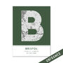 Bristol City Map Wall Art Print, thumbnail 8 of 9