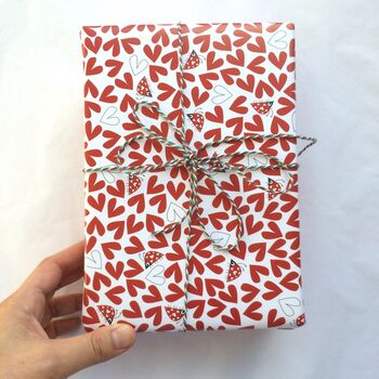 Love Bug Ladybird Wrapping Paper Or Gift Wrap Set, 10 of 12